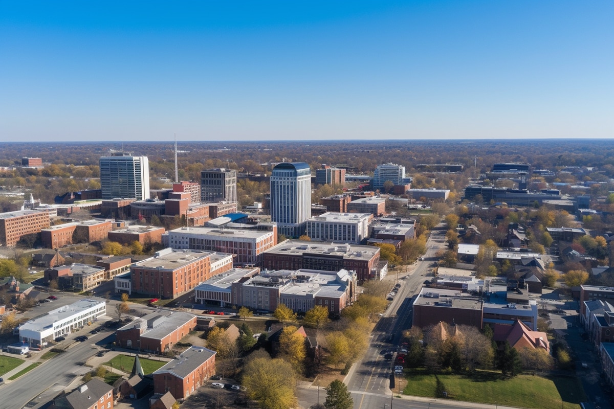 Image of downtown Lexington, KY created by Midjourney 5